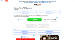 Desktop Screenshot of epub-to-pdf.com
