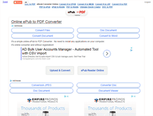 Tablet Screenshot of epub-to-pdf.com